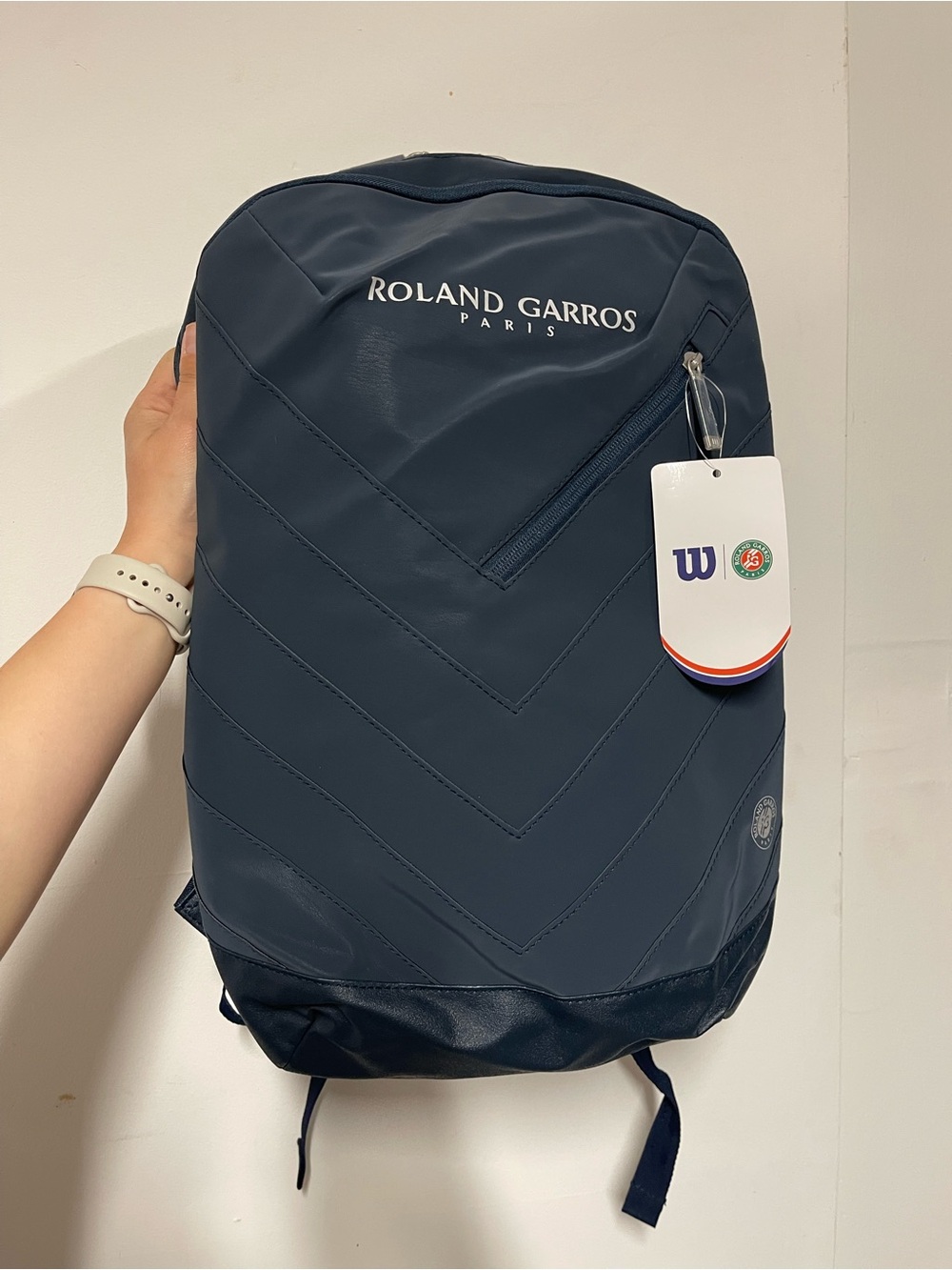 WILSON Roland Garros Session, Tennis Backpack, Dark blue, One Size Backpack, New - Picture 3 of 8